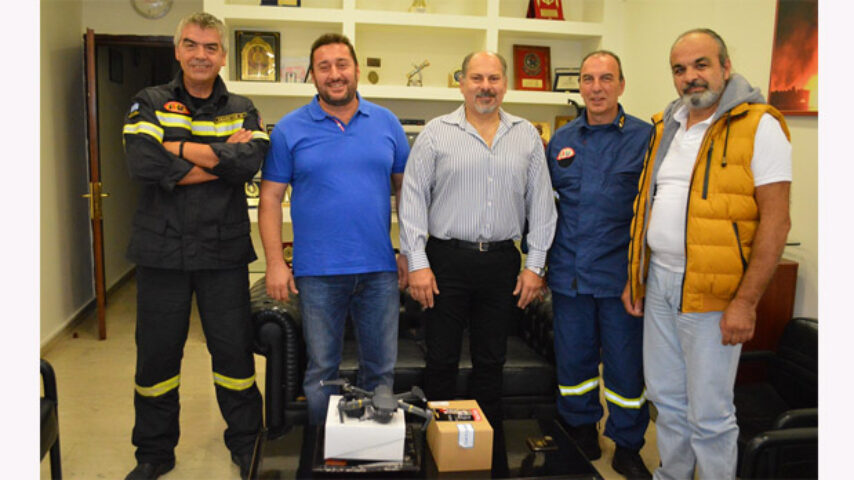 Δωρεά drone στην Πυροσβεστική Υπηρεσία από το Σωματείο Κρεοπωλών Θεσσαλονίκης