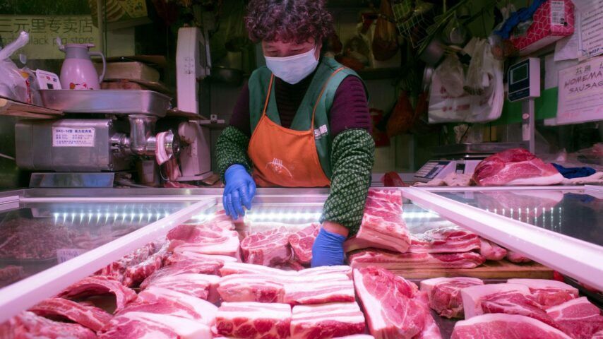 Αύξηση στις παγκόσμιες τιμές χοιρινού κρέατος, τον Αύγουστο