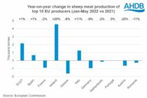 Μείωση της παραγωγής πρόβειου κρέατος στην Ελλάδα τους πρώτους μήνες του 2022