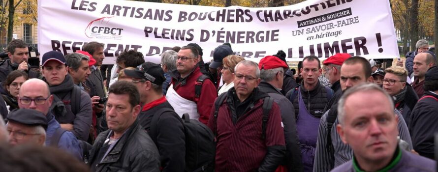 Μεγάλη διαδήλωση κρεοπωλών στη Γαλλία για το ενεργειακό